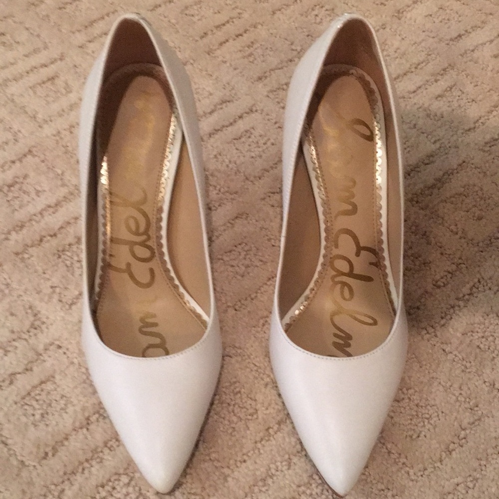 Sam Edelman White  Hazel Pumps